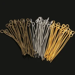 Wholesale 300pcs/lot 35mm Antique Bronze/Rhodium/Gold Color Eye Pins Head Pin For Jewelry Making DIY Accessories Craft
