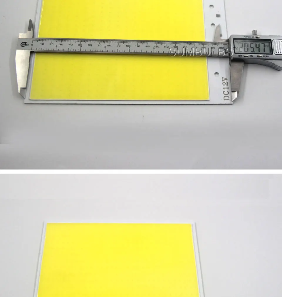 210*180mm DC 12V Rechteck Flip Chip COB LED Board Lichter 300W LED Lampe Birne Kühles Weiß 6500K Super Helle 12V Lichtquelle – Detail 5