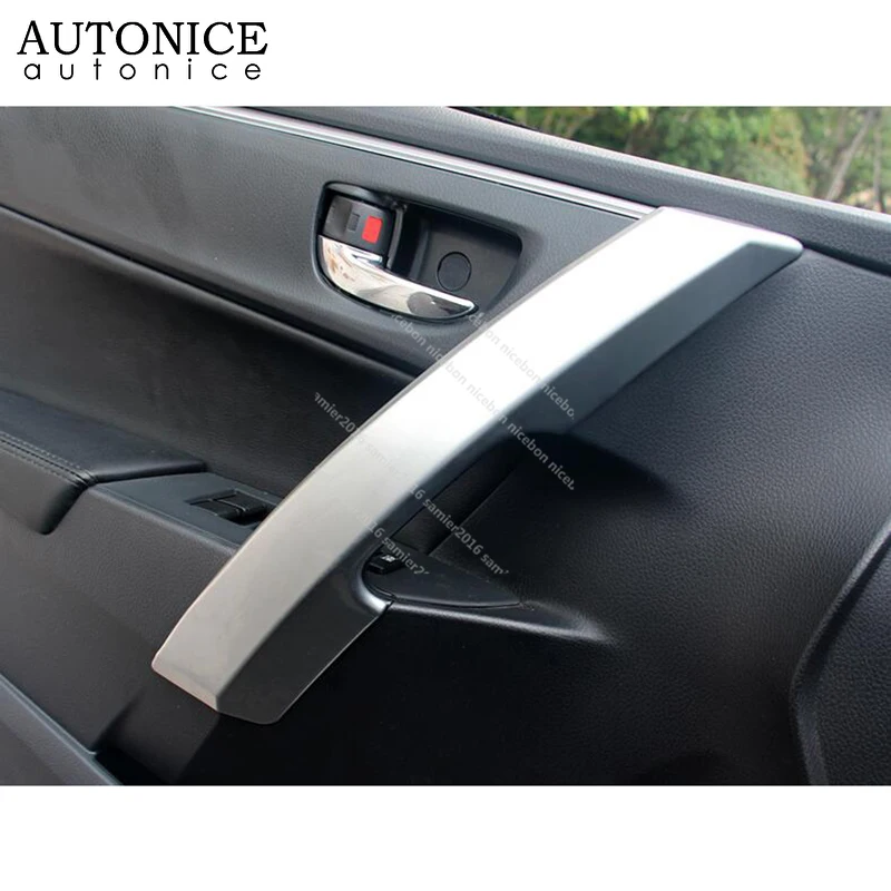 Carbon Fiber Color Side Door Handle Cover Trim For Toyota Corolla Auris 2014 -2018 ABS