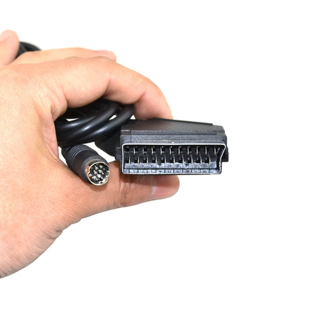 Cabo de vídeo scart para sega saturn ss, plug japonês, 10 peças em lote