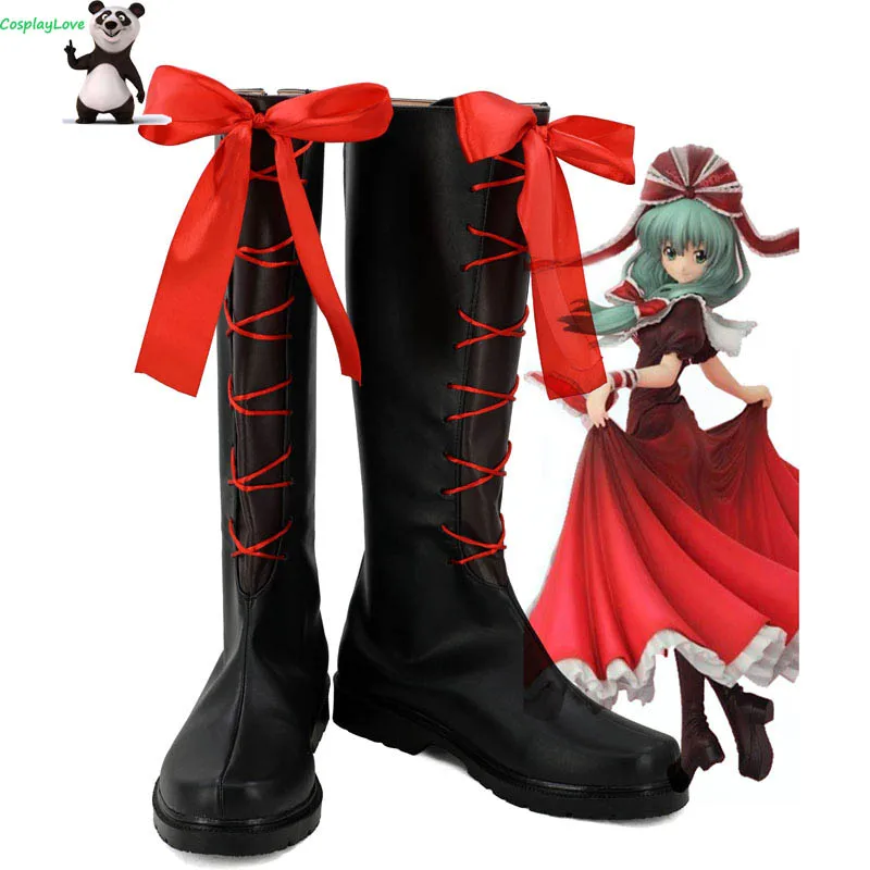 

Touhou Project Kagiyama Hina Black Cosplay Shoes Boots Newest Custom Made For Hallowee Christmas CosplayLove