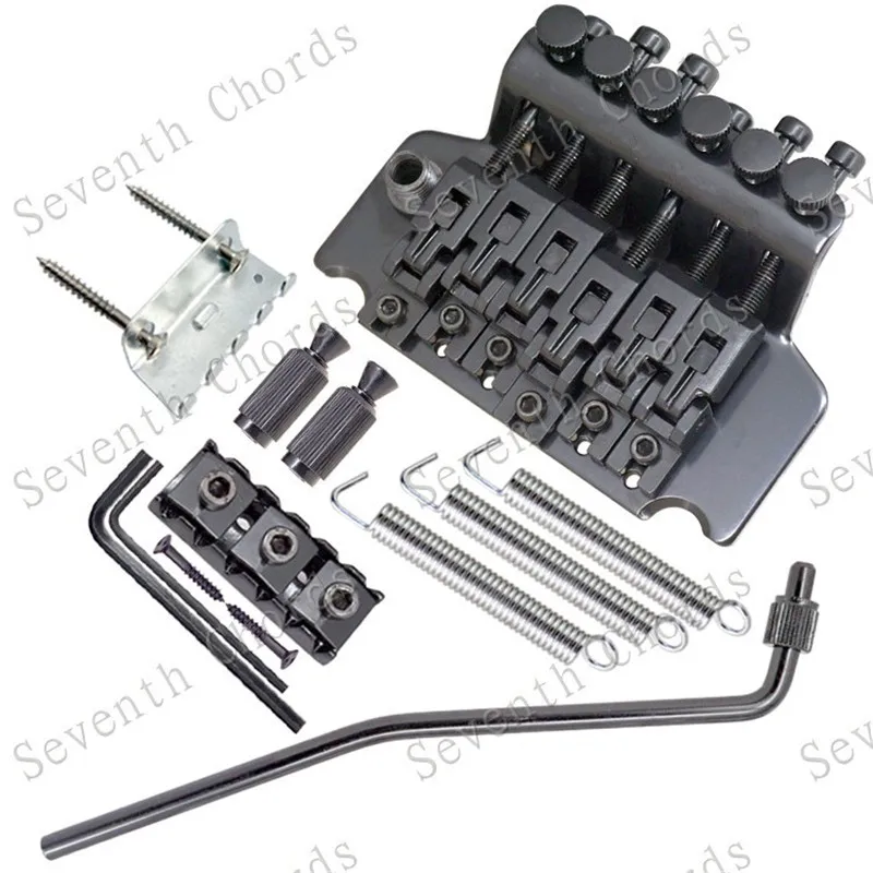 

A Set Of Tremolo Double Locking Systyem Pulled Strings Electric Guitar Bridge Accessories Part 3Colors