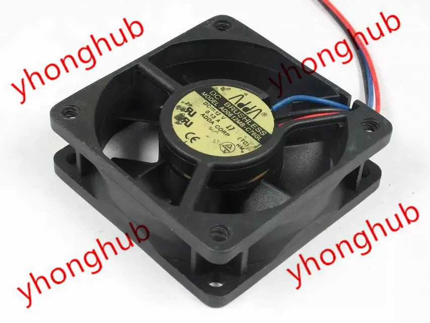 

ADDA AD0612MB-C76GL DC 12V 0.13A 60X60X20mm Server Cooling Fan