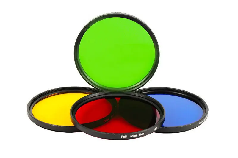 37 40.5 46 49 52 55 58 62 67 72 77 82 mm full Red Blue Green Purple Yellew orange Color lens Filter for canon nikon sony camera