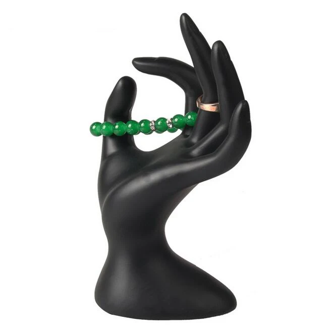 Hot Sale Ring Bracelet Necklace Watch Key Holder Rack Silicone OK Style Jewelry Display Stand 4 Colors Hand Finger Shape Display