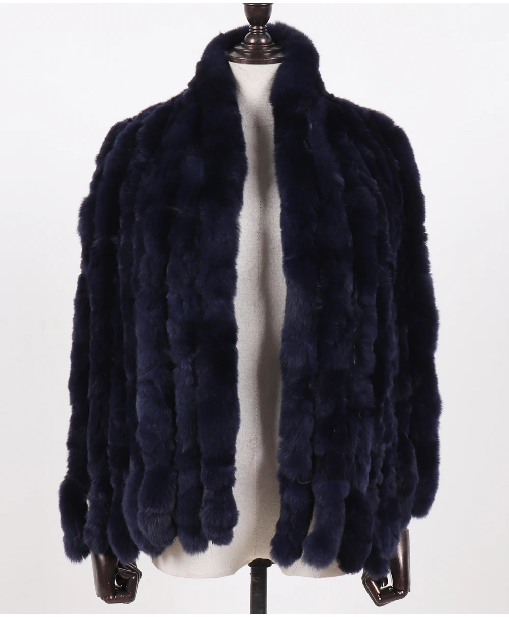 Neuer langer Schal aus echtem Rex-Kaninchenfell für Damen, warm, weich, hochwertig, modischer Rex-Kaninchenfell-Schal mit Quasten. – Detail 24