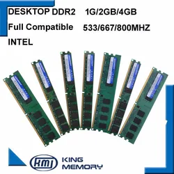 KEMBONA DDR2 ram completamente compatibile PC desktop DDR2 1G/2GB/4GB 800MHz/667MHz/533MHz per scheda madre intel DIMM-240-Pins Desktop