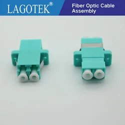 LC UPC Mulit mode Fiber optic Adapter OM3 LC UPC Optical fiber coupler LC Fiber flange LC UPC connector Free shipping