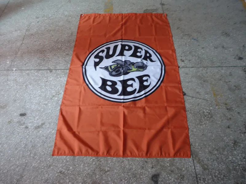 

free shipping 100% polyster superbee flag for car,superbee banner, 90X150CM size,