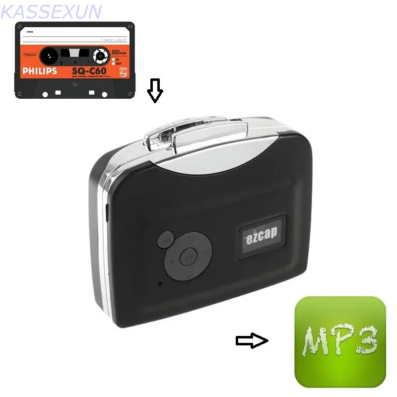 Cassette converter mp3 adapter, convert old tape cassette to mp3  format save in U driver directly, no pc required