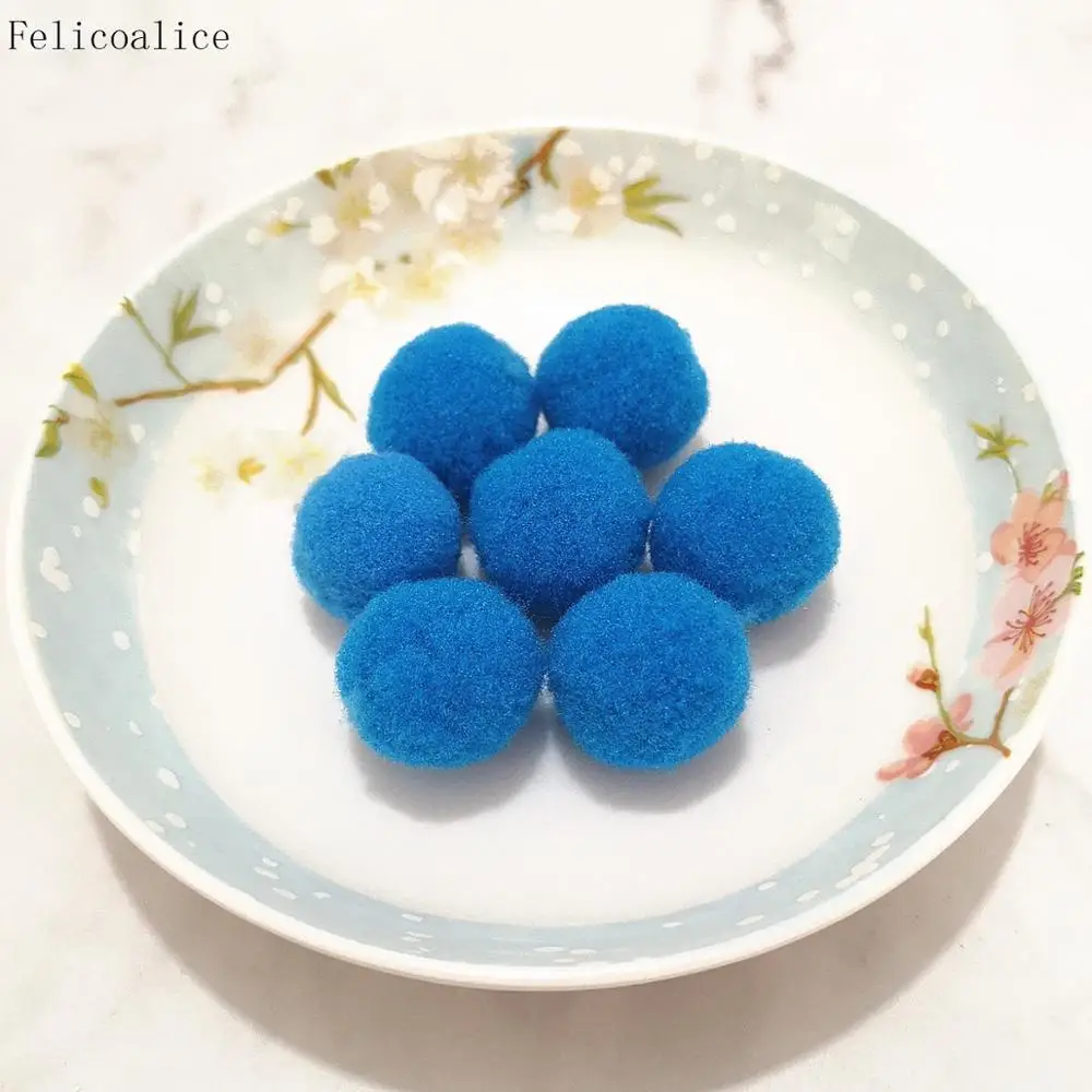 Bolas de pompom macio para artesanato, 200 peças de 8mm de plasticine fofo/pano de pelúcia, bola fofinha, decoração de jardim de infância, brinquedo de diy