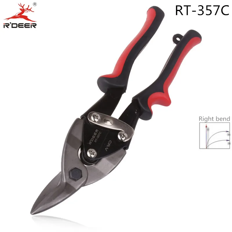 RDEER 10 "авиационные ножницы хром ванадиевые ножницы для резки холоднокатаной пластины Ручной инструмент из нержавеющей стали 1 шт.