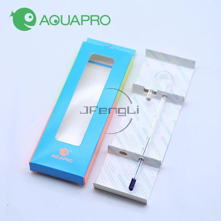 JFENGLI 2pcs  Hang on ADA Style Aquapro Glass Thermometer For Fish tank plant tank Aquarium