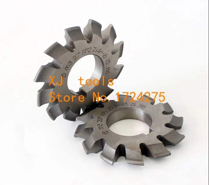 M0.3 M0.4 M0.5 M0.6 M0.7 M0.8 modulus Pressure Angle of 20 degrees HSS gear Milling cutter 1-8# 8pcs/let Free shipping