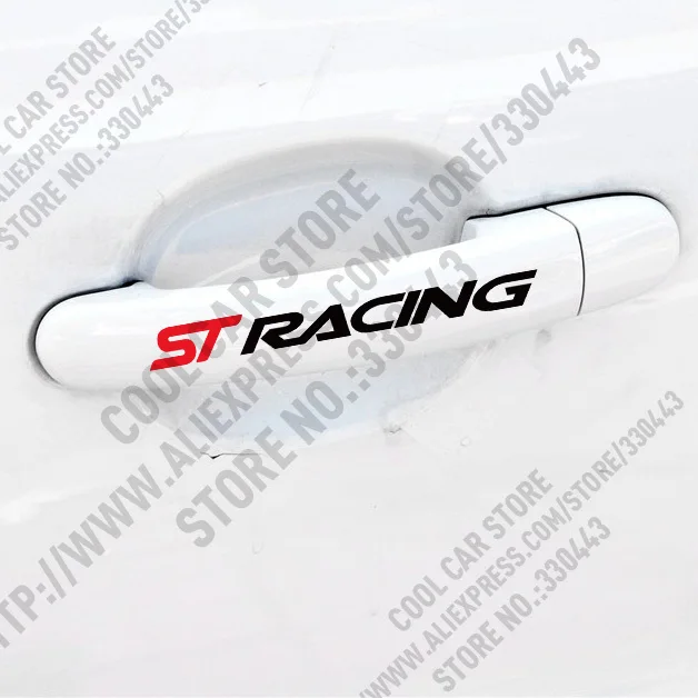 مقبض الباب السيارات التصميم st سباق السيارات ملصقا ل جميع السيارات #1