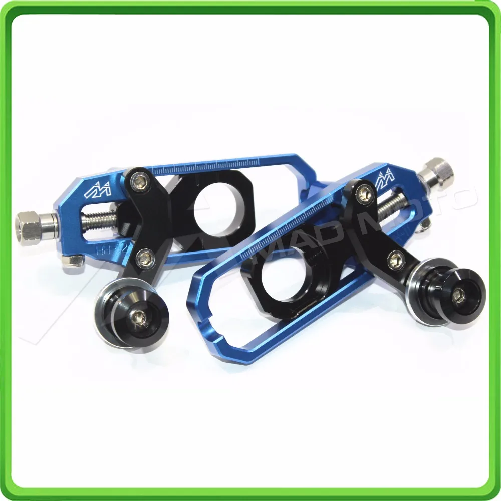 

Motorcycle Chain Tensioner Adjuster with spool for KAWASAKI Ninja ZX6R ZX-6R 2005 2006 2007 2008 2009 2010 2011 2012 Blue&Black