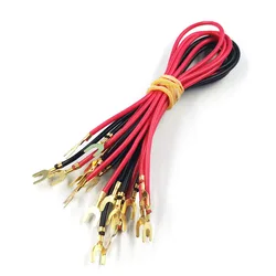 U Plug Electrical Wire 20cm Form The Harpoon Line 4.2 Fork Type Physical Electrical Instrument Circuit Experiment Class Line