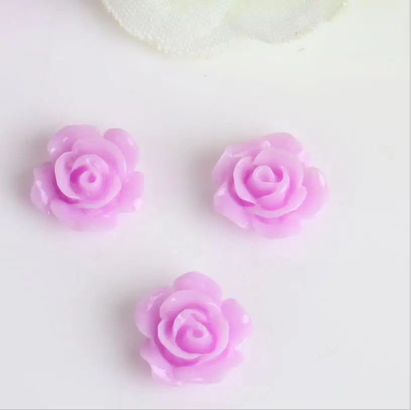 20pcs/lot Mixed Colored Camelia Coral Rose Flower Beads Decorative Coral Spacer Beads Cabochon Beads for DIY Jewelry Making Z118