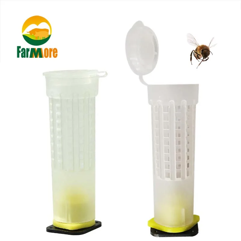 

5 Set Queen Bee Rearing Cup Protection Cage Protective Bee Larvae Cell Cup Tool Beekeeping Supplies Apiculture Equipment