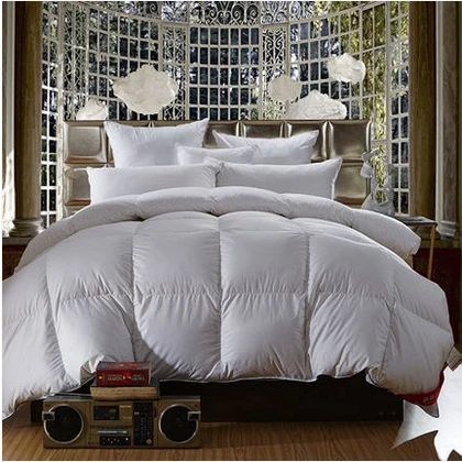 95%White Goose Down Comforter Cotton Tribute Silk Thickening Winter Quilts edredon casal Duvet Blanket solteiro edredom colcha