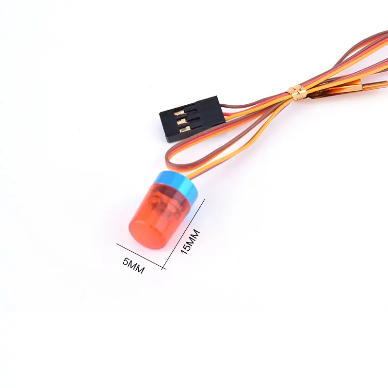 AUSTAR AX-511R Red Circular Ultra Bright LED Light Strobing-blasting Flashing Fast-slow Rotating Mode for RC Car Model