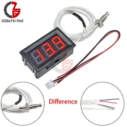 -30~800 Degree LED Digital Thermometer DC 12V Temperature Meter M6 K-Type Thermocouple Pyrometer Thermal Detector Tester Monitor