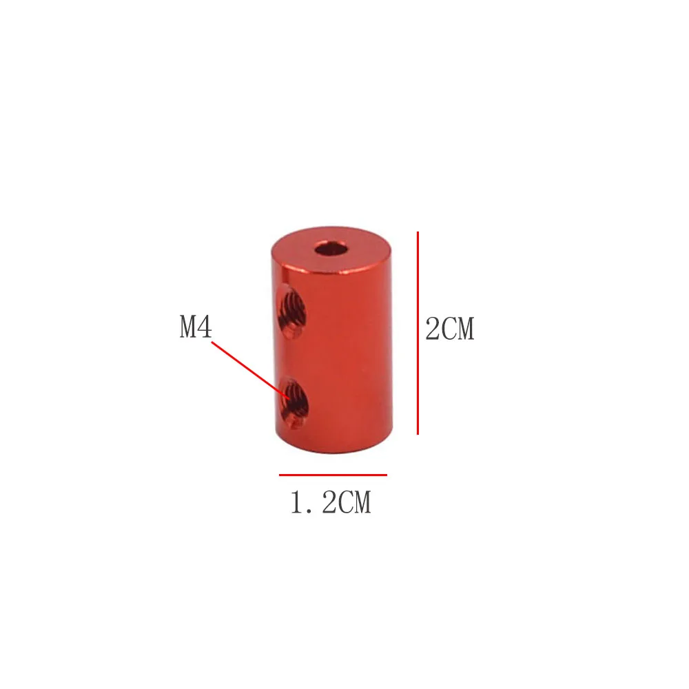 1pc D12L20 Aluminum Alloy Coupling Bore 5x5mm 5x6mm Diameter 12mm Length 20mm 3D Print Part Flexible Shaft Coupler Stepper Motor