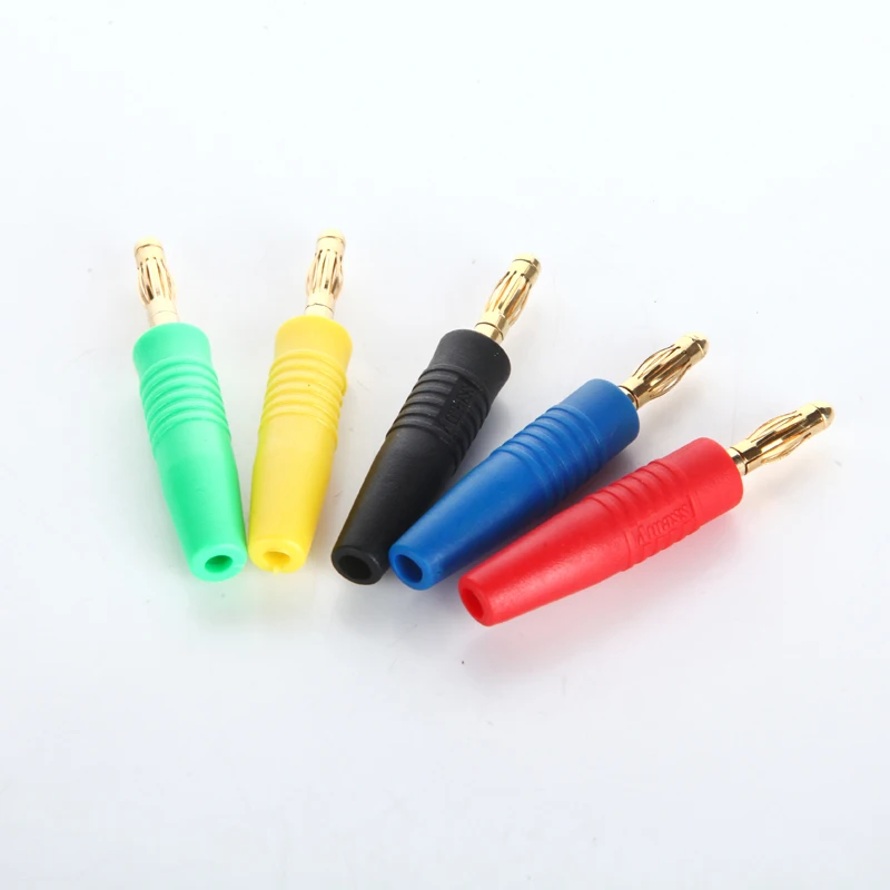 1pcs/lot YT187 High quality 4mm Gold Plated Welding Banana Plug The speaker plug The horn line audio cable connector