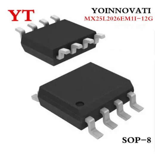 10pcs/lot MX25L2026EM1I-12G MX25L2026EM1I 25L2026 FLASH 2MBIT SOP8 IC Best quality.