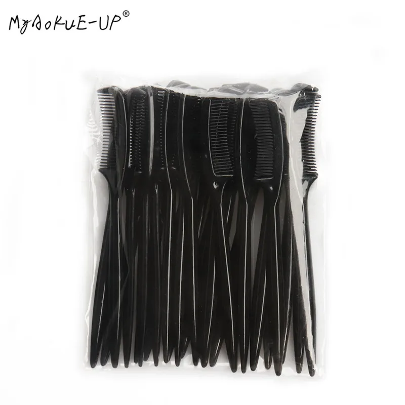 25 pcs Eyebrow Comb Mini Make Up Brushes Portable Hair Comb Salon Brush Eyelash Extension women Beauty Makeup Tools