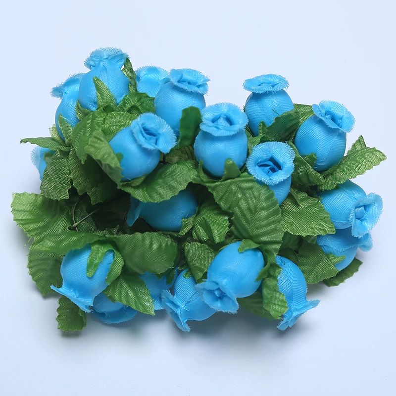 36/72/PCs Mini Künstliche Blumen Seide Rose Blumenstrauß Für Hochzeit Party Dekoration DIY Kranz Sammelalbum Zubehör – Detail 12