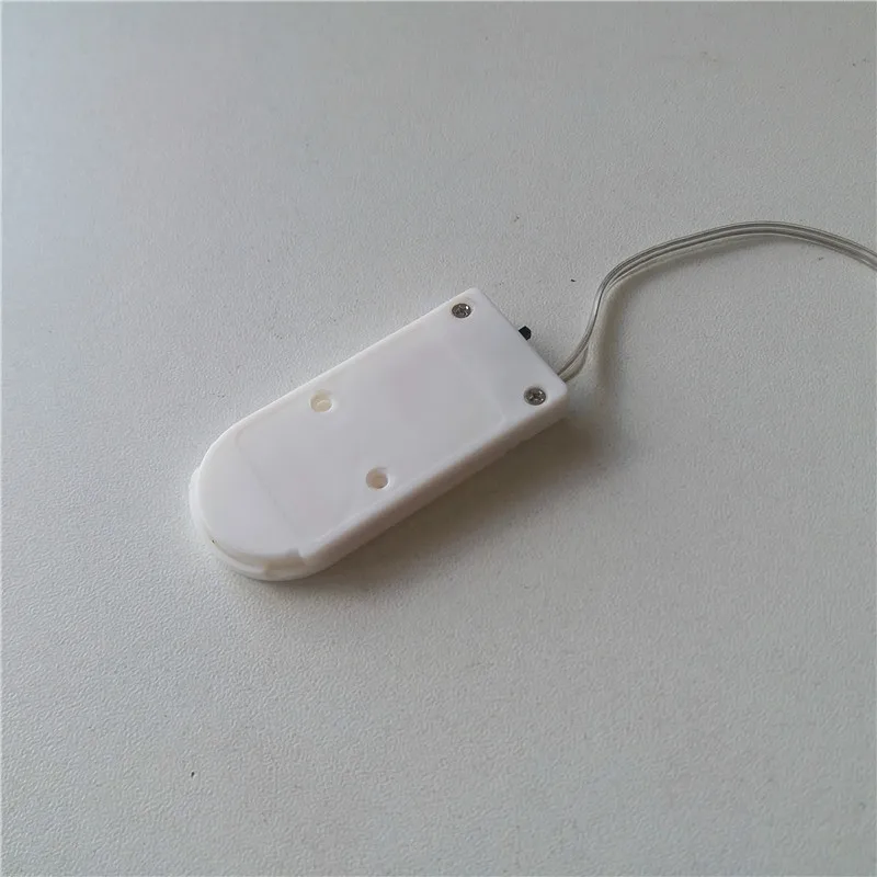 20pcs Double CR2032 battery case CR2032 Battery holder Ivory battery holder 2 button 2032 button battery flip belt switch