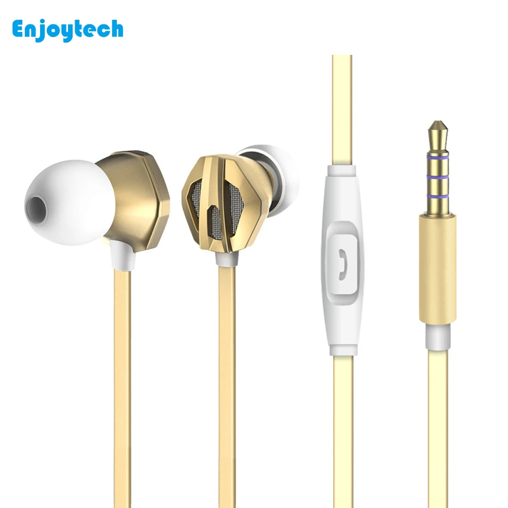 

New Arrival Portable Wired In ear earphone With Microphone For iphone Samsung Xiaomi Huawei Android Handsfree call Headset