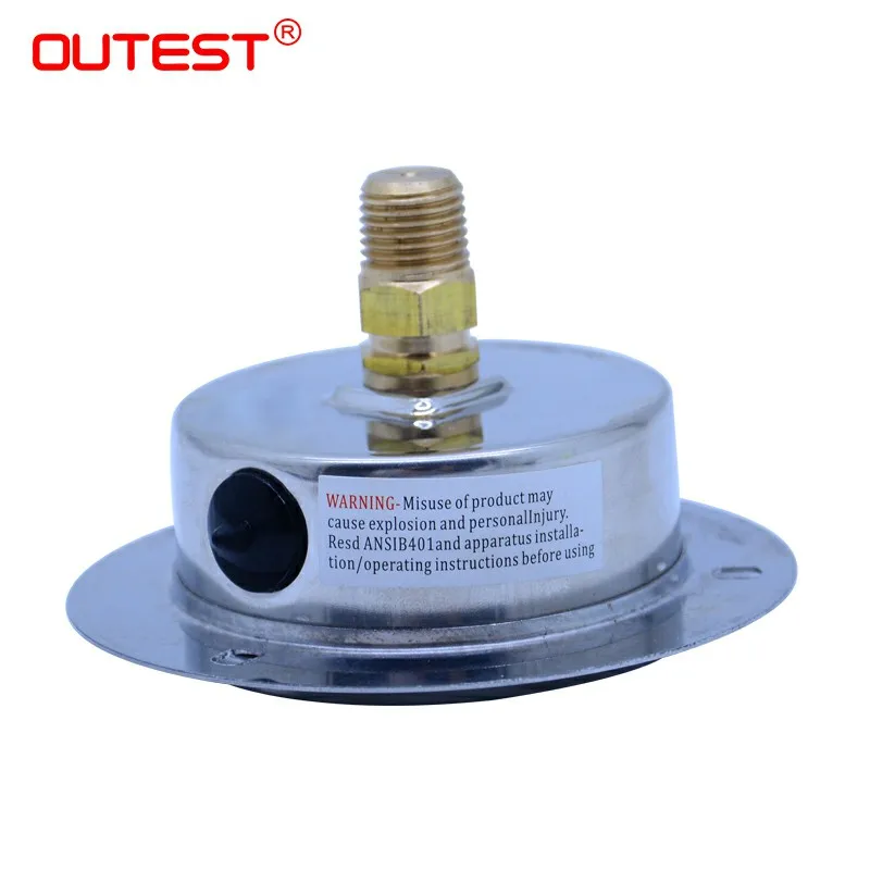 OUTEST Air oil water Hydraulic Pressure gauge Thread G 1/4 13mm Axial stainless steel manometer pressure gauge wide range choice