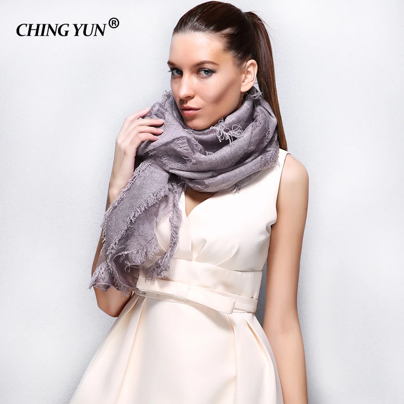 Fashion Bandana Luxury Cachecol Brand Cotton Scarf Women Shawl High Quality  Stoles New Tassels Eugen yarn splicing Long wraps