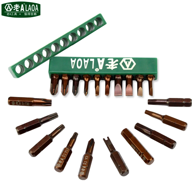 LAOA 20PCS Multi-funzione Cacciavite Magnetico Strumenti di Durezza HRC60 Professionale Punte Cacciavite Kit di Riparazione