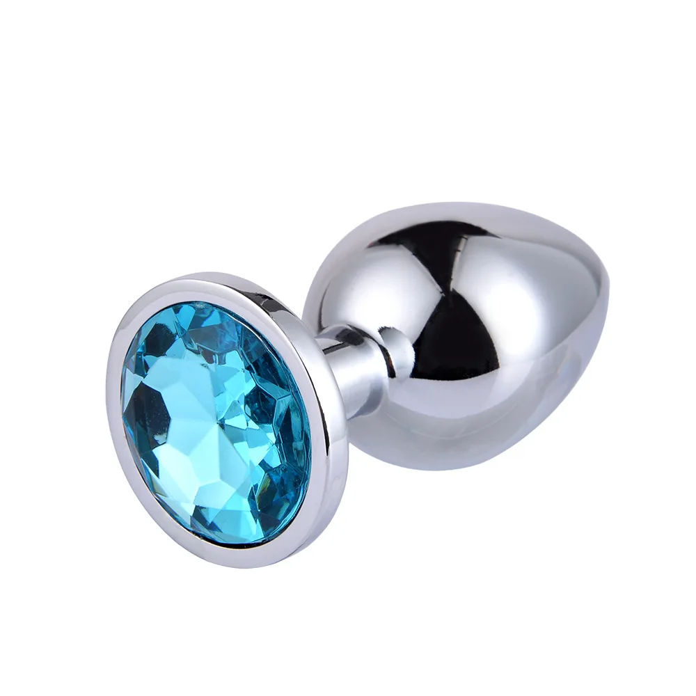 Metal Anal Plug  Jewel Decoration Butt Beads Sex Prostate Massager Anus Toys For Women and Man Couple Gay 3 Size image 4