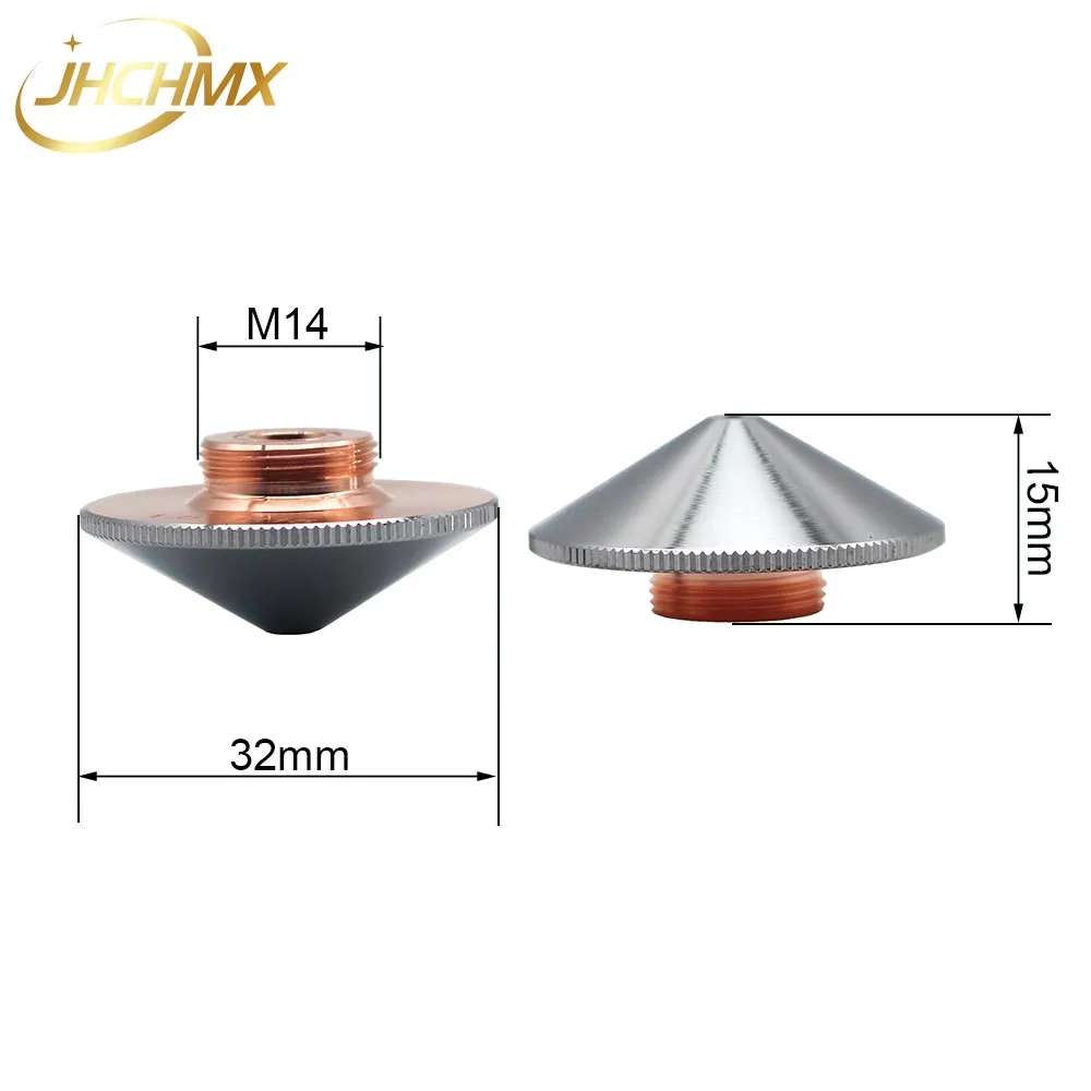 Calibre 0.8-4.0mm da dupla camada dia.32mm dos bodor dos bicos de jhchmx raytools para a máquina da cabeça do laser de bodor da fibra bt230 bt240