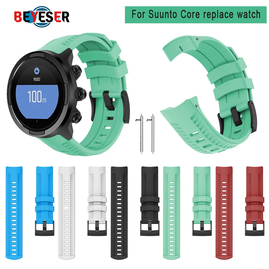 

New Silicone Strap Replacement Watch Band Wrist Straps Bracelet for Suunto 9 9 Brao Spartan Sport Wrist HR Baro Smartwatch Bands