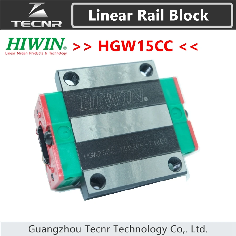 Taiwan original HIWIN HGW15CC linear guideway slide carriage block slider for linear rails