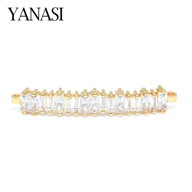 Cubic Zirconia Crystal Connectors Accessories for Bracelets Necklace Earrings Jewelry Making DIY Handmade Woman Jewelry Findings