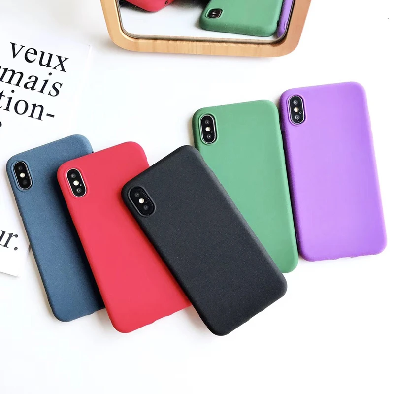 

Ultra Thin TPU Soft Phone Case For iPhone 8 7 Plus XS XR Silicone Full Cover For iPhone 14 Pro 11 12 13 ProMax Phone Case Matted