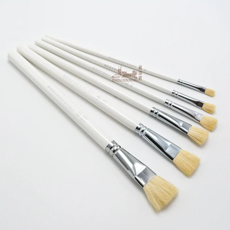 

6Pcs/Set Professional offer wool tail level pen Oil Paint Watercolor Gouache Painting Brush Drawing Art for Supplies Stationery