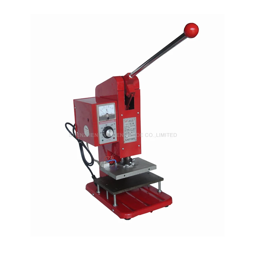 Máquina volteadora de estampación en caliente, dispositivo de funcionamiento Manual en Color rojo JX20190026, Mini 150