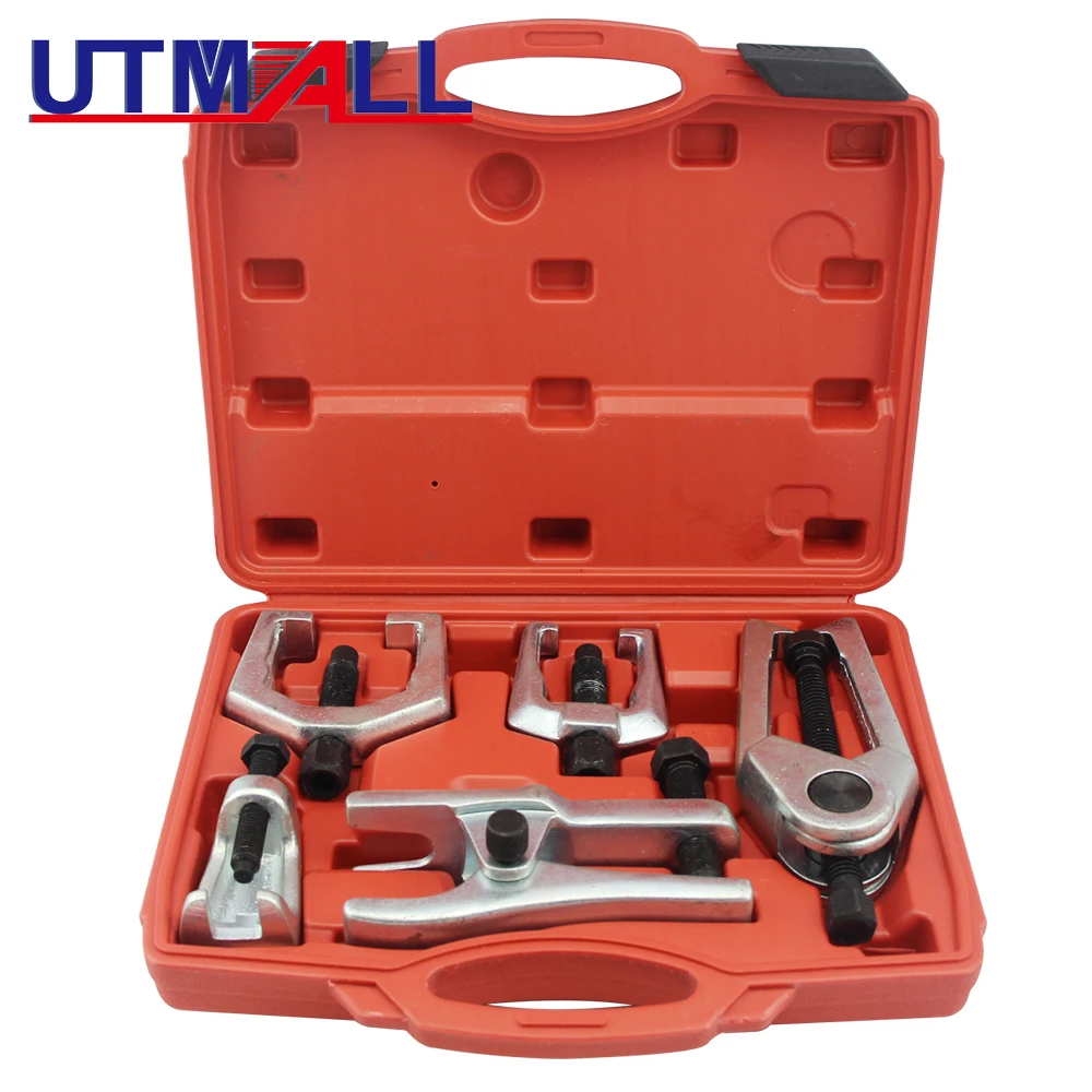 

5pcs Front End Service Tool Kit Pitman Arm/Tie Rod End Puller Ball Joint Separator Tie Rod Remover Car Repair Tool