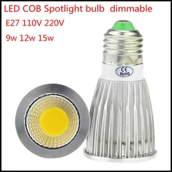 Bombilla LED COB E27, foco LED de 9W, 12W, 15W, CA de 110V, 220V, para decoración de techo del hogar, ilumina el calor/frío, 1 unidad