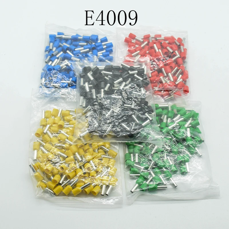 E4009 Tube insulating terminals 4MM2  Cable Wire Connector Insulated Insulating Crimp Terminal Connector 100PCS/Pack