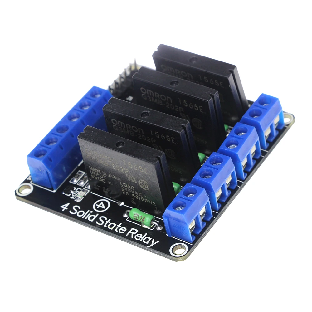 1/2/4 Channel 5V DC Relay Module Solid State Low Level G3MB-202P Relay SSR AVR DSP Output with Resistive Fuse For Arduino