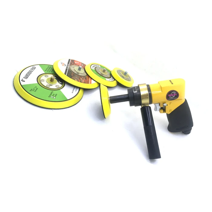 

3" 4“ 5” 6" inch Pneumatic Air Angle Sander Gear Drive Polisher Car Waxing Woodworking Metal Polishing Pistol Grip