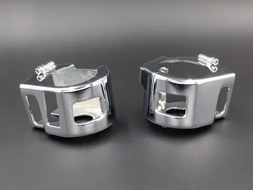 CHROME SWITCH HOUSING COVERS for Yamaha Road Star 650 Custom XV Suzuki Marauder 1600 M95